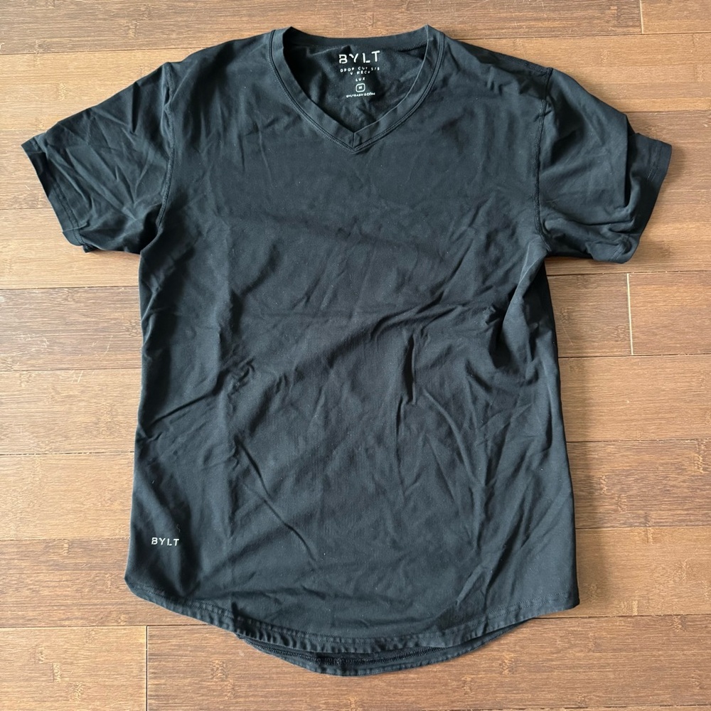 Bylt V Neck Black T-shirt - M